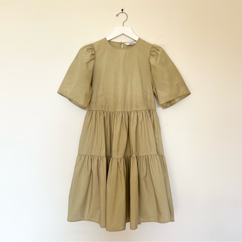 & Other Stories Voluminous Ruffle Mini Dress